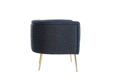 Navy Cloak Accent Armchair