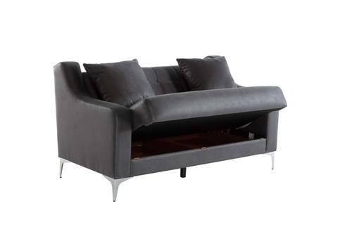 Melson Dark Gray Livia Loveseat