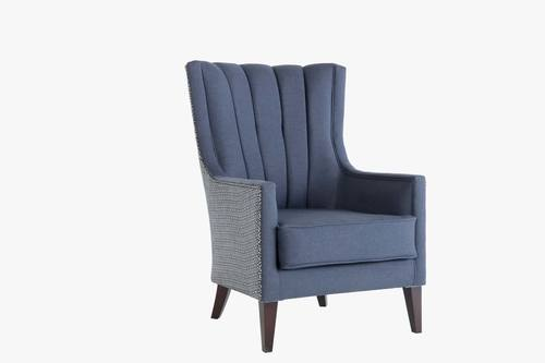 Corvet Navy Palmer Accent Armchair