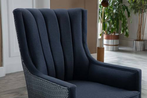 Corvet Navy Palmer Accent Armchair