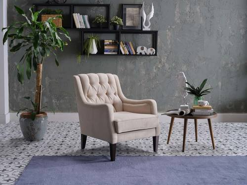 Cream Pearle Accent Armchair