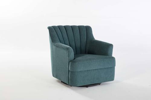 Petrol Blue Urbane Swivel Chair