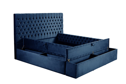 Lexus Blue Storage Queen Bed