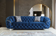 Lupino Blue Velvet Sofa