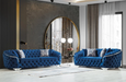 Lupino Blue Velvet Living Room Set