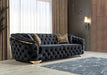 Lupino Black Velvet Living Room Set - Win Win Furniture