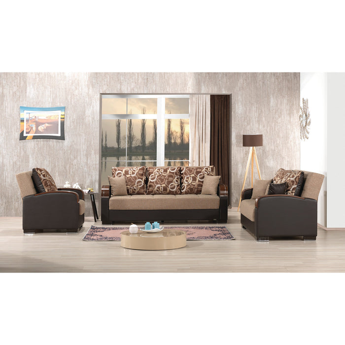 Mobimax Brown 2-Piece Living Room Set