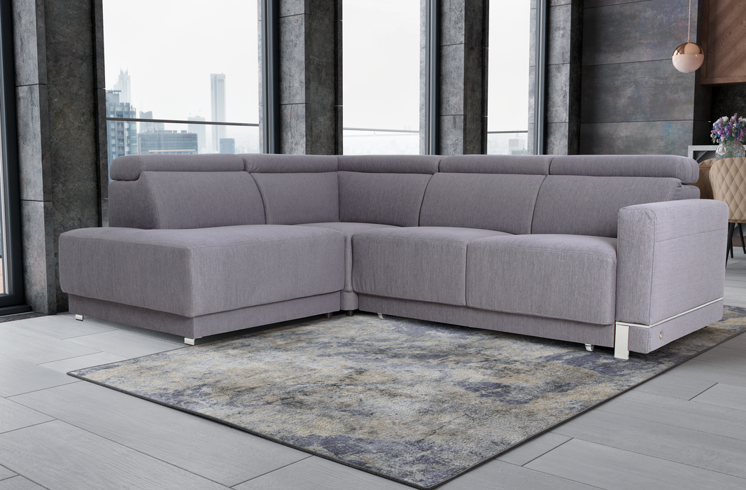 Marburg Gray Sectional With Sofa Bed And Storage