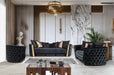 Rolex Black Living Room Set 2 - Sofa & Accent Chair