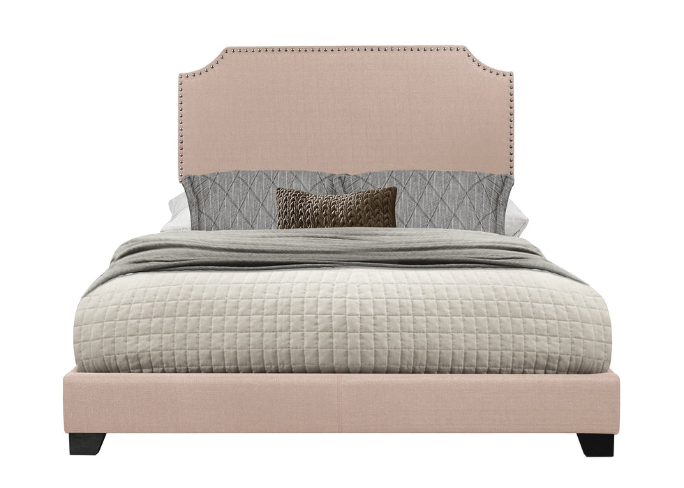 Miranda Beige Full Upholstered Bed