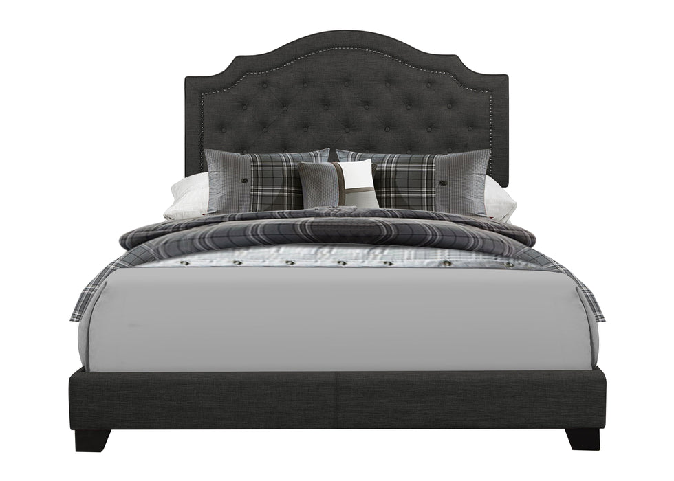 Sandy Dark Gray Full Upholstered Bed