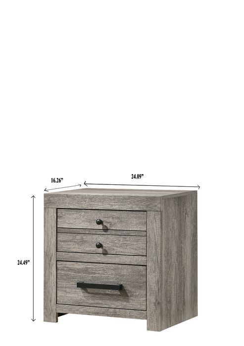 Tundra Gray Nightstand