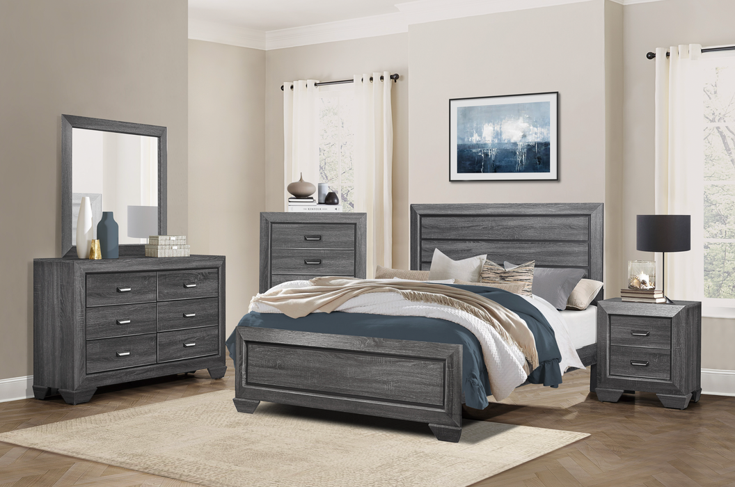 Beechnut Gray Queen Panel Bed