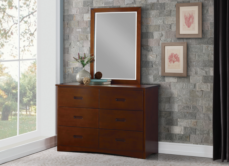 Rowe Dark Cherry Bedroom Mirror (Mirror Only)