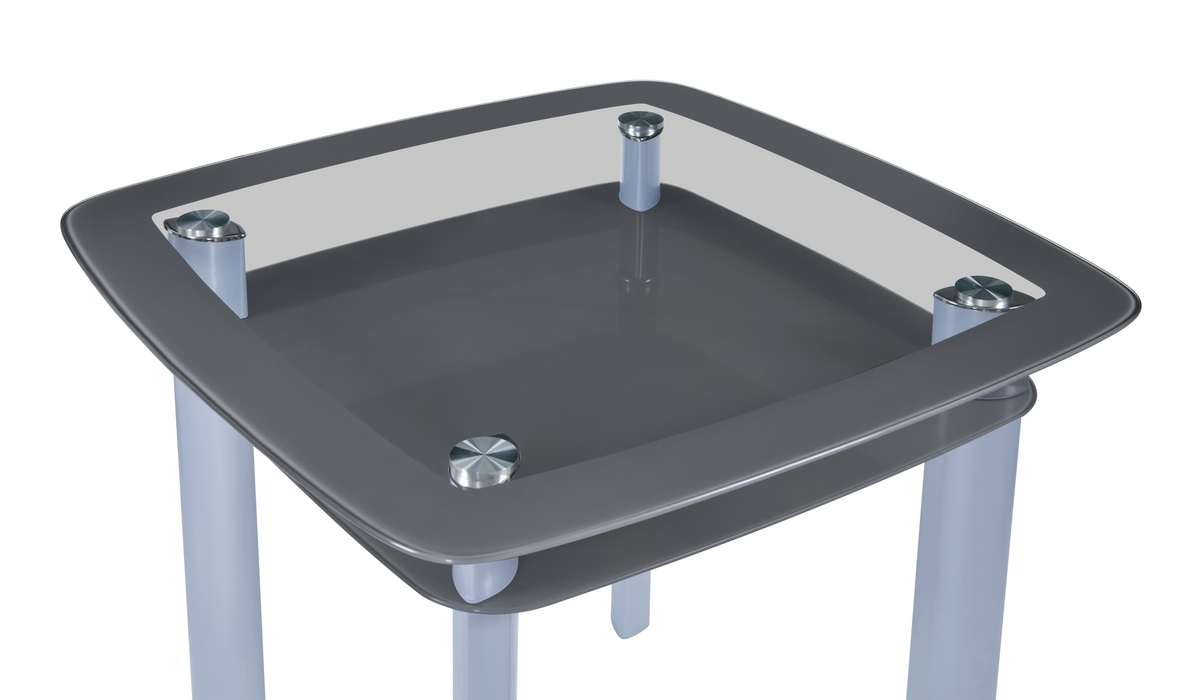 Echo Gray Glass-Top Counter Height Table