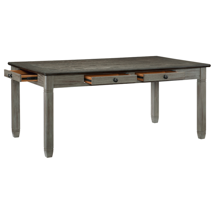 Granby Antique Gray Dining Table