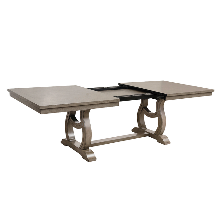 Vermillion Subtle Bisque Extendable Dining Table