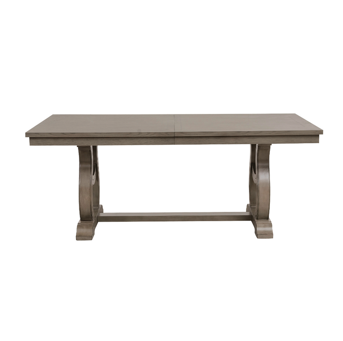 Vermillion Subtle Bisque Extendable Dining Table