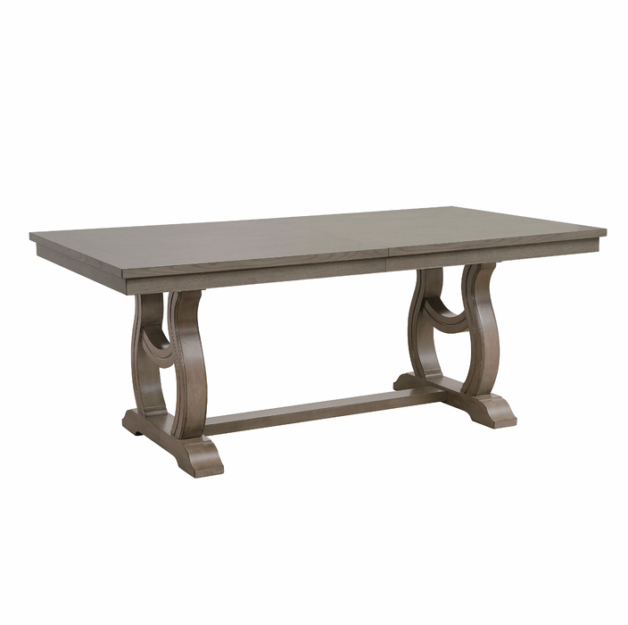 Vermillion Subtle Bisque Extendable Dining Table