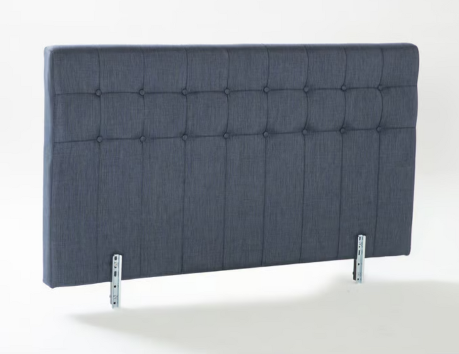 Bell Basic Navy Stratton Twin Foundation & Headboard