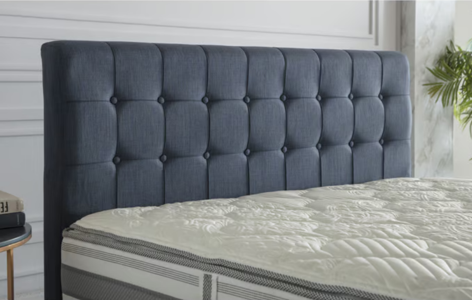 Bell Basic Navy Stratton King Foundation & Headboard