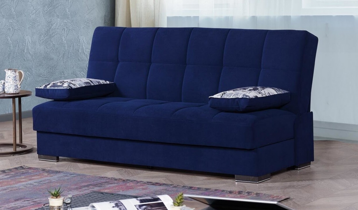 Soho Dark Blue Sofa & Loveseat