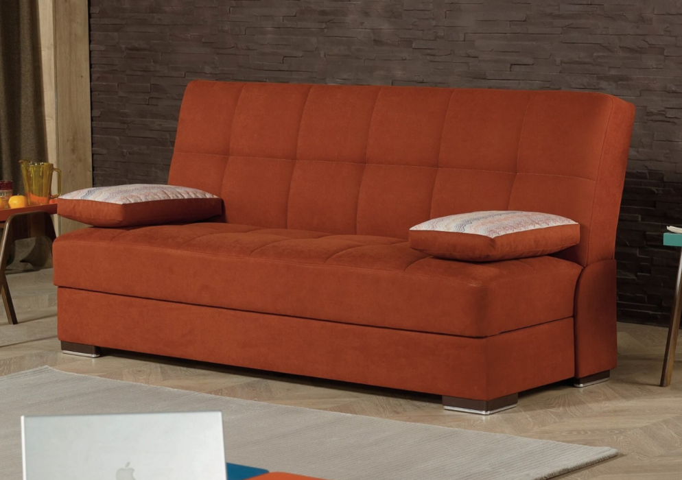 Soho Orange Sofa & Loveseat