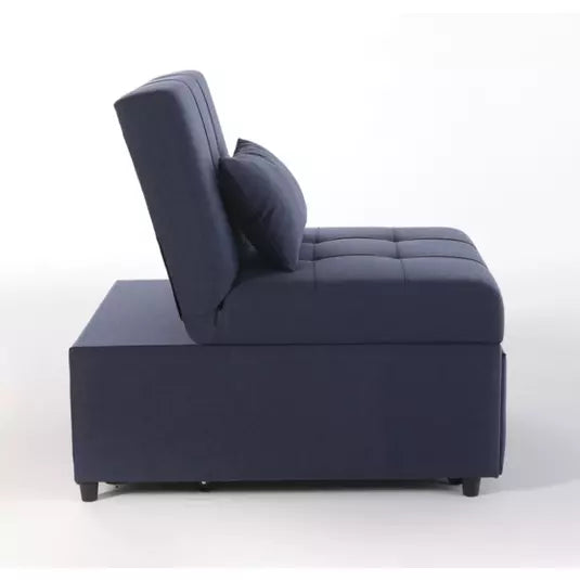 Corvet Navy Mello Pull Out Chair In A Box
