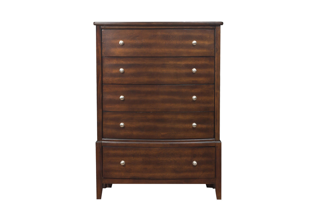 Cotterill Cherry Upholstered Panel Bedroom Set