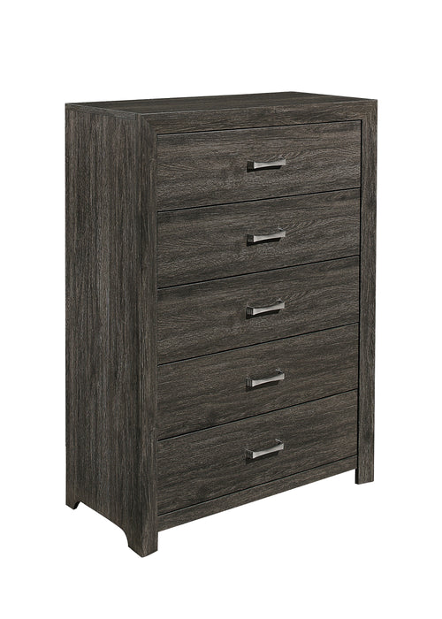 Edina Dark Gray Panel Youth Bedroom Set