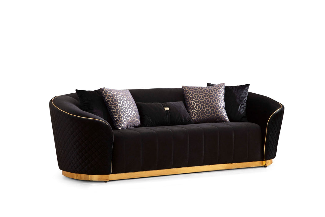 Aster Black Living Room Set