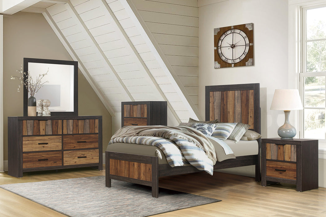 Cooper Wire Brushed Twin Panel Bed