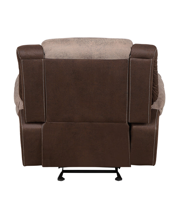 Chai Brown Microfiber Reclining Living Room Set