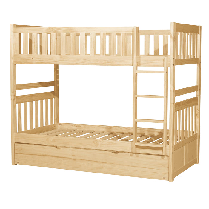 Bartly Pine  Twin/Twin Bunk Bed with Twin Trundle