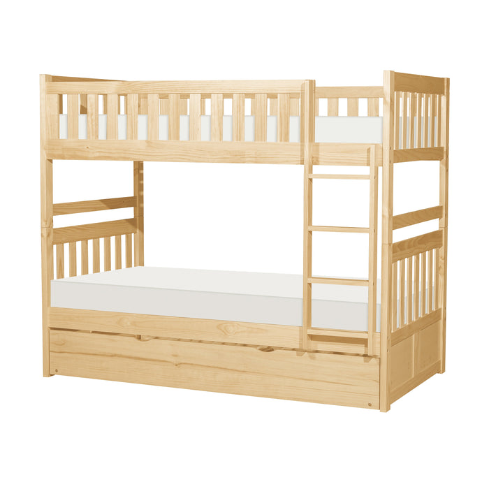 Bartly Pine  Twin/Twin Bunk Bed with Twin Trundle