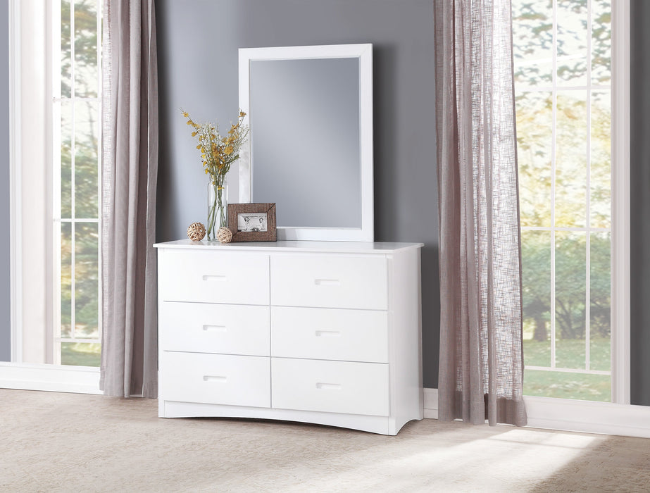 Galen White Bedroom Mirror (Mirror Only)