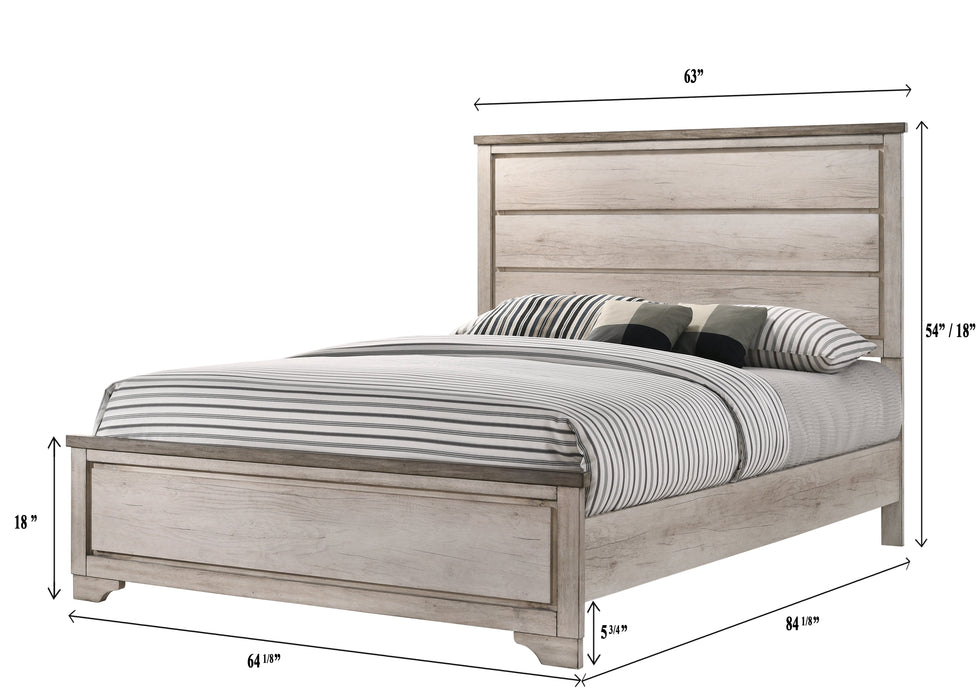 Patterson Driftwood Queen Panel Bed