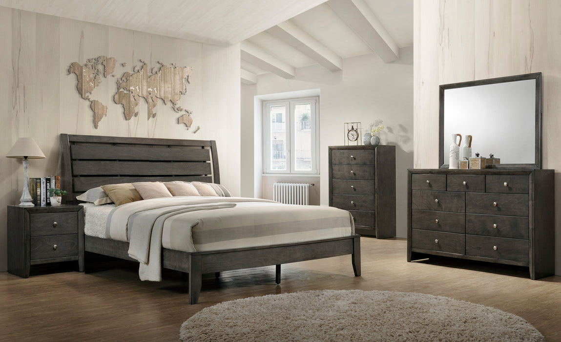 Evan Gray Panel Bedroom Set