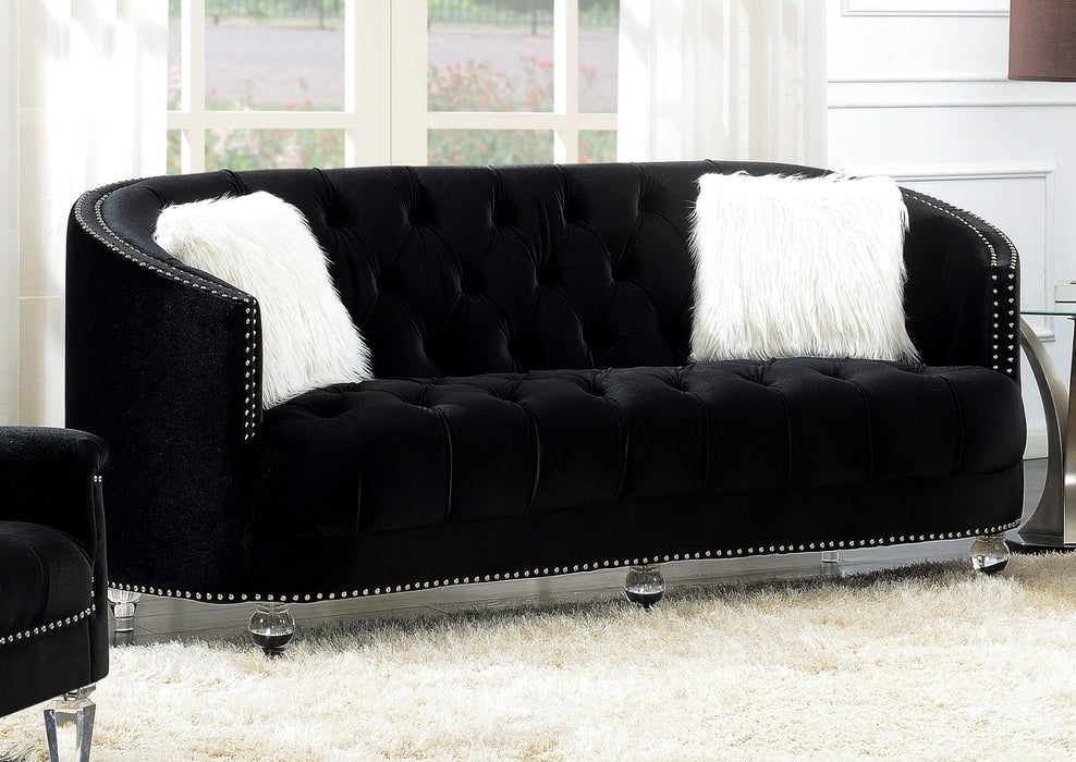 Mccall Rounded Sofa - Black