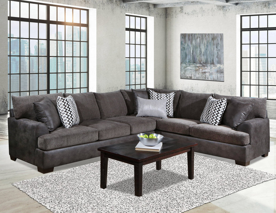 Behold Gunmetal Sectional