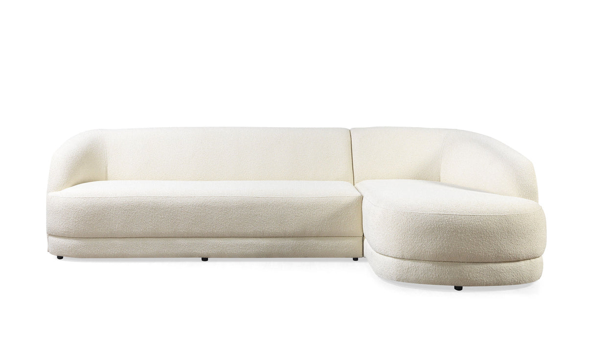 Bella Ivory Boucle RAF Sectional