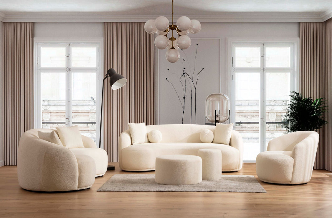 Bonita Ivory Boucle Sofa