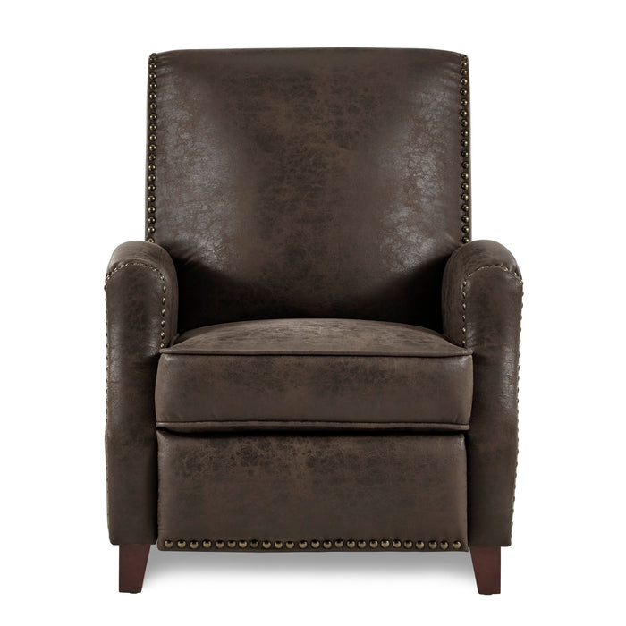 Walden Brown Push Back Reclining Chair