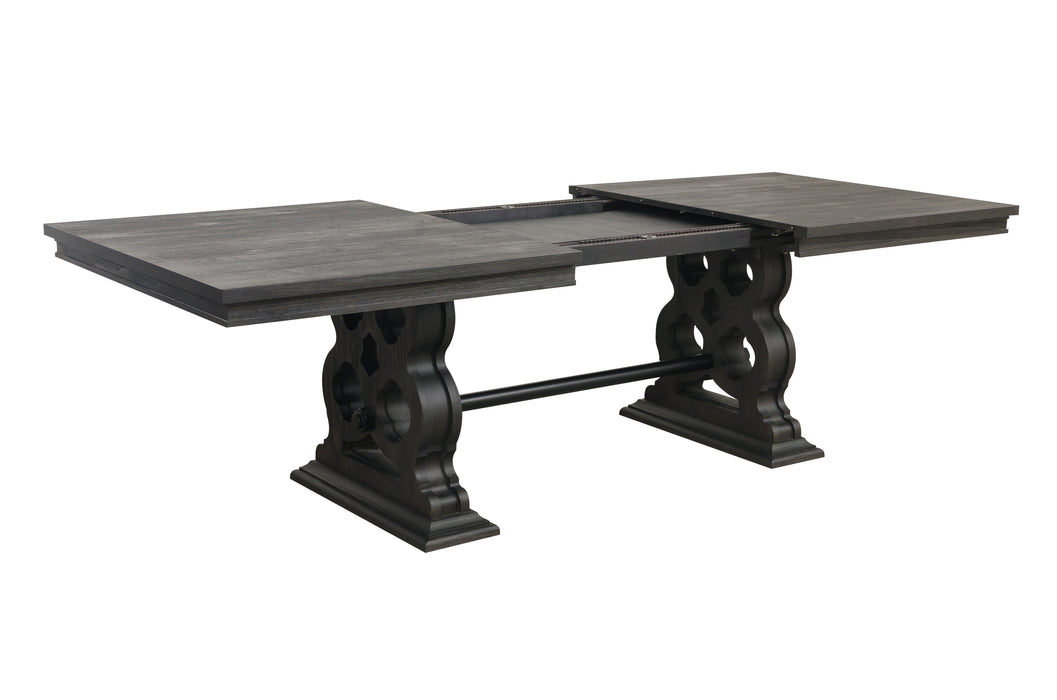 Arasina Dark Pewter Extendable Dining Table