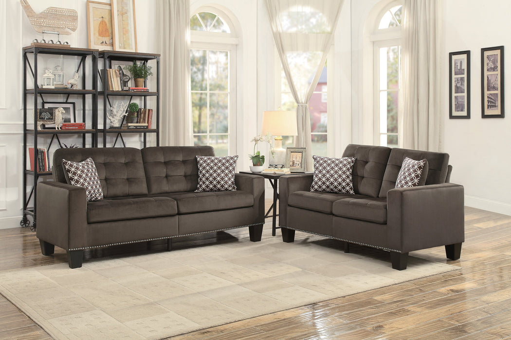 Lantana Chocolate Classic Sofa