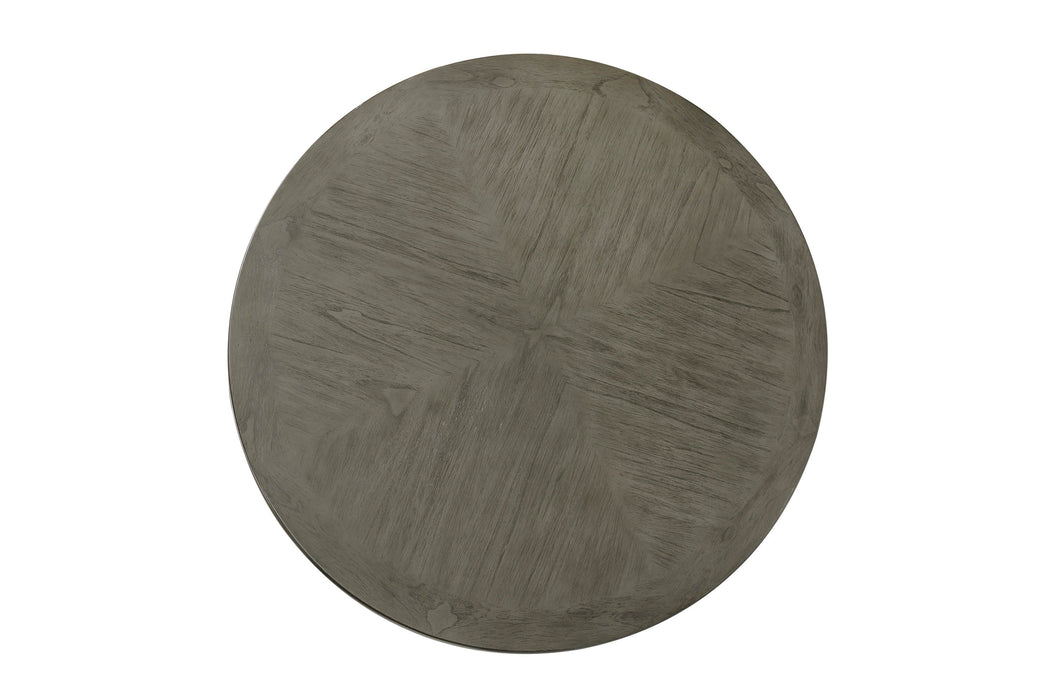 Nisky Gray Round Dining Table