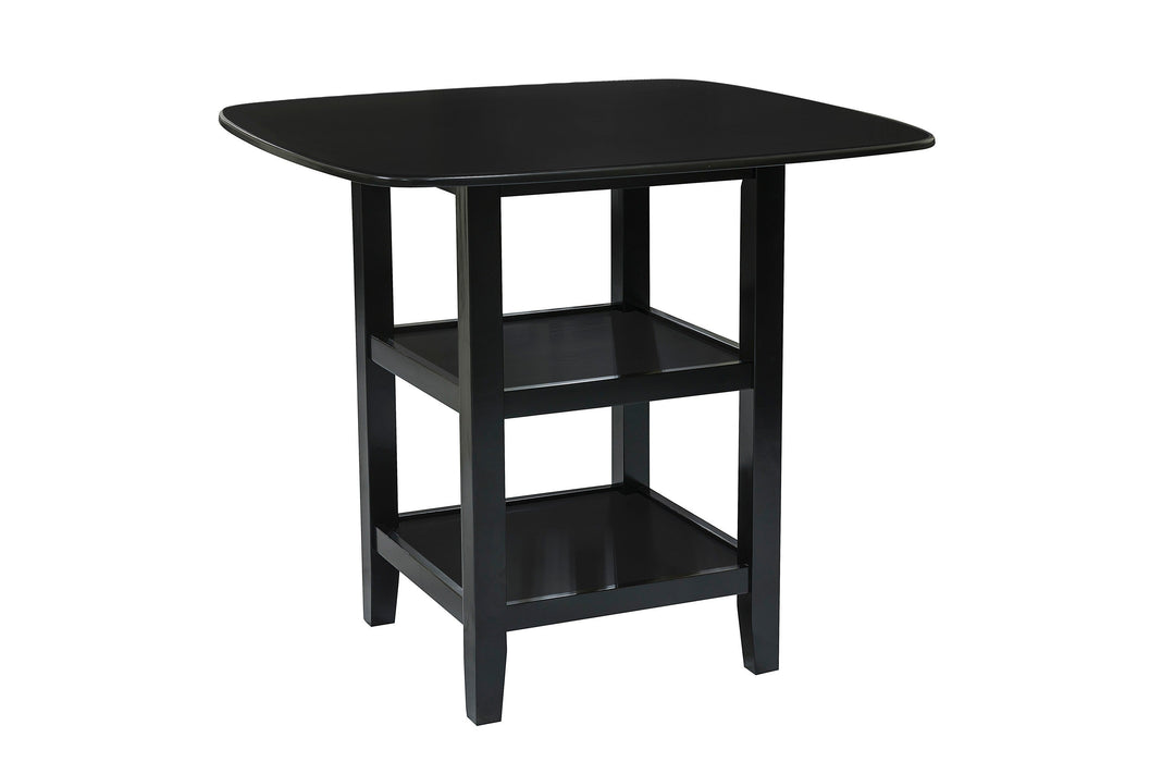 Norman Black 5-Piece Counter Height Set