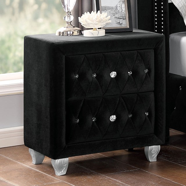 Zohar Black Night Stand