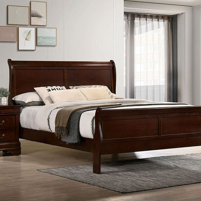 Louis Philippe Queen Bed Cherry