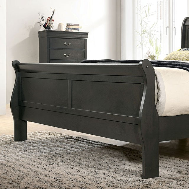 Louis Philippe Full Bed Grey
